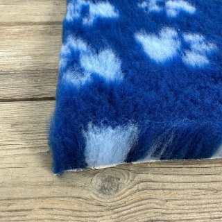Dark Blue Light Blue Paws high grade Vet Bedding non-slip back bed fleece for pets